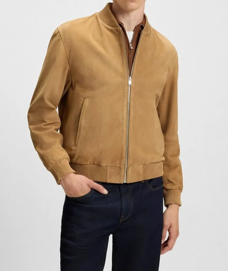 Muller Suede Bomber Jacket