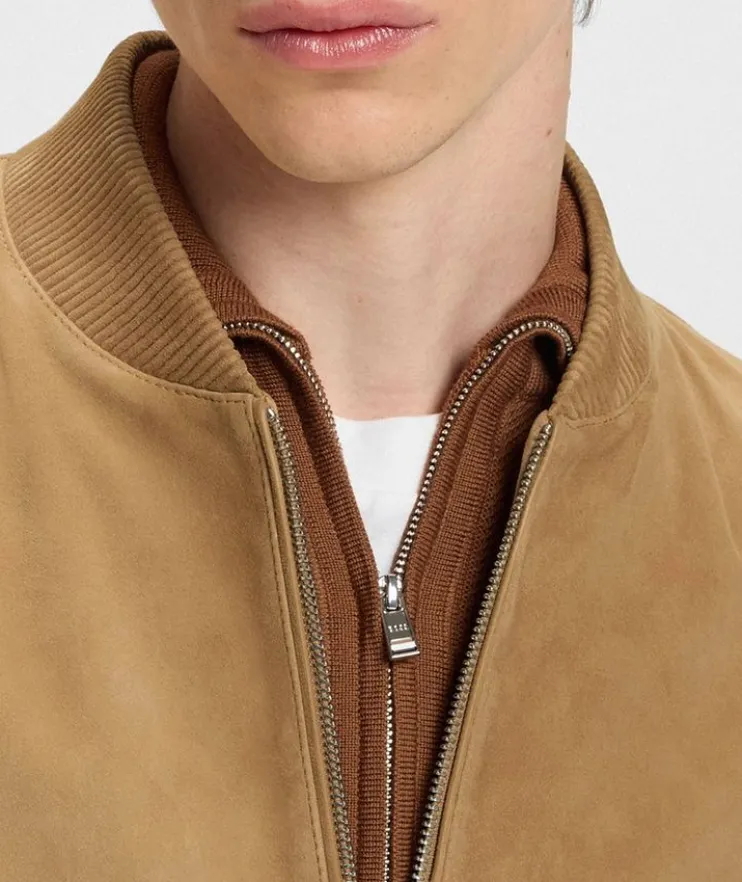 Muller Suede Bomber Jacket