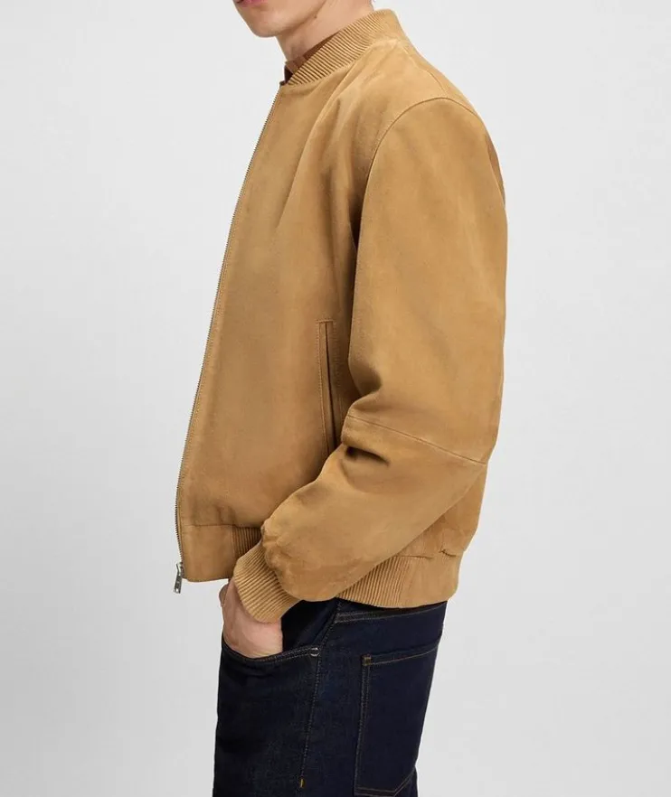 Muller Suede Bomber Jacket