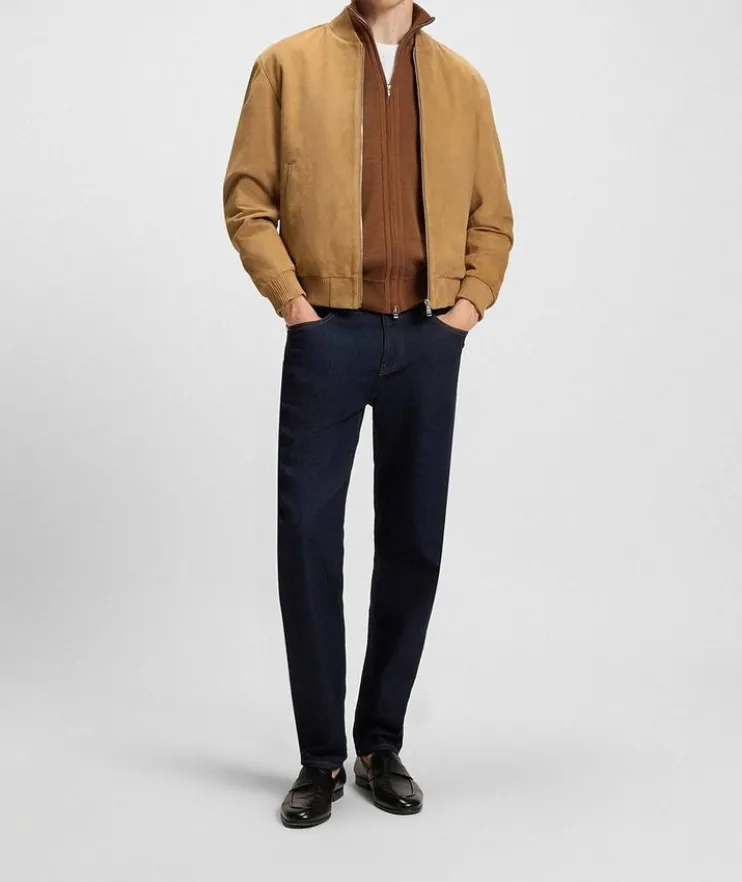 Muller Suede Bomber Jacket