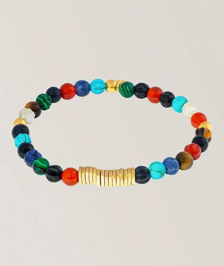 Multicolour Classic Discs Bead Bracelet
