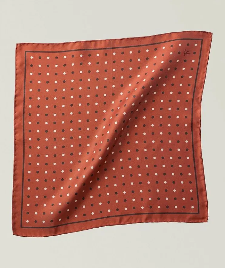 Multi-Dot Silk Pocket Square