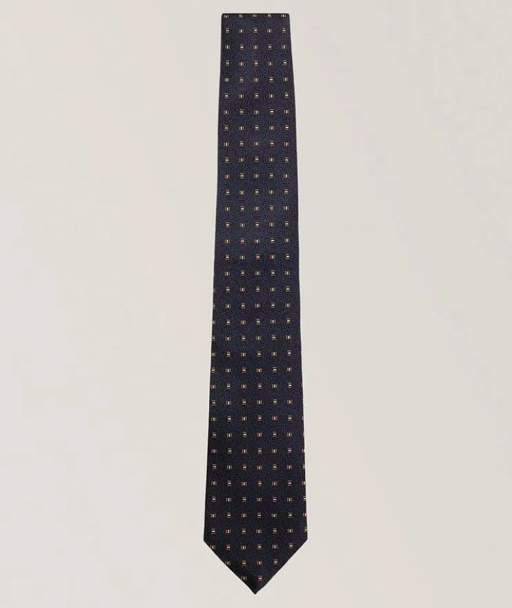 Neat Jacquard Silk Tie