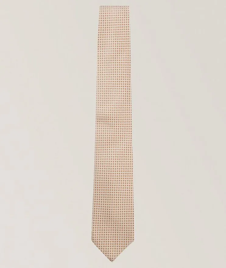 Neat Jacquard Silk Tie