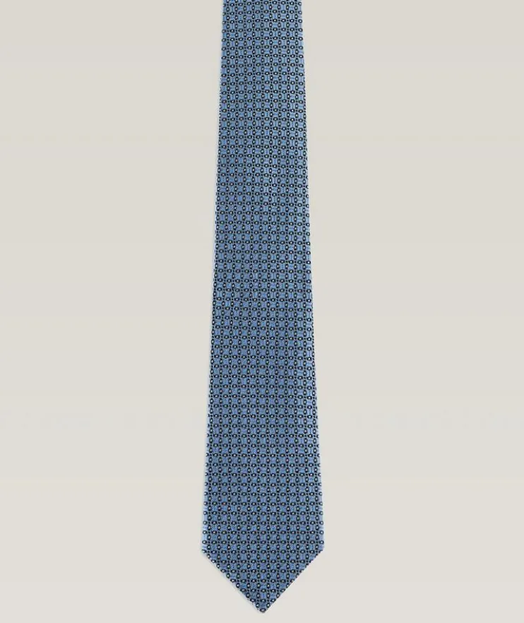 Neat Pattern Chevron Silk Jacquard Tie
