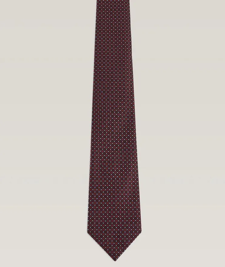 Neat Pattern Chevron Silk Jacquard Tie