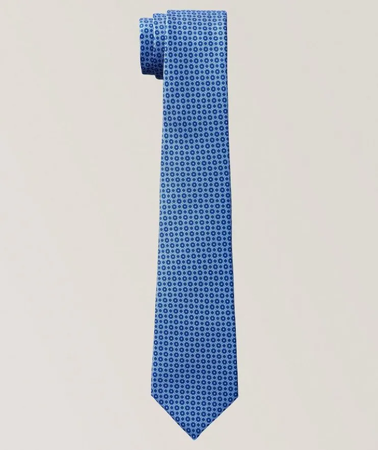 Neat-Print Silk Tie