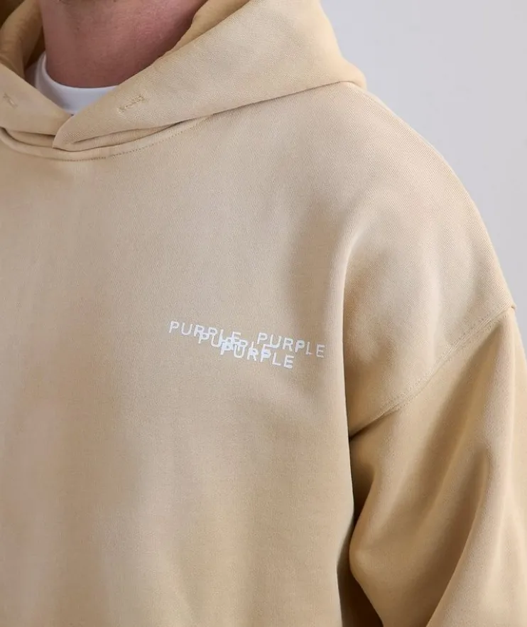 Newsprint Cropped Hooded Sweater