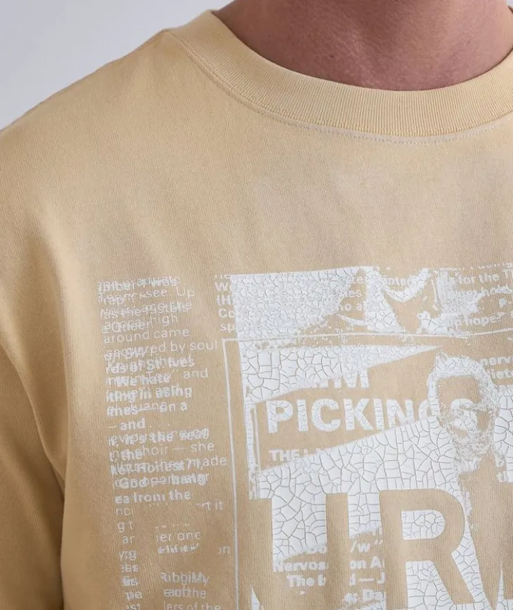 Newsprint Graphic Print T-Shirt