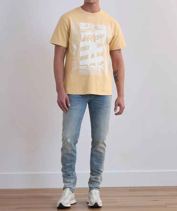 Newsprint Graphic Print T-Shirt
