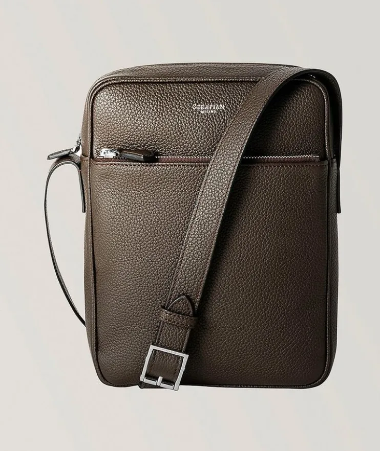 North South Cachemire Leather Messenger Bag