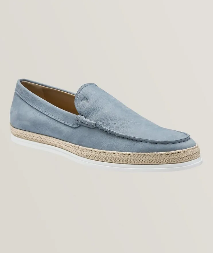 Nubuck Espadrille Slip-Ons