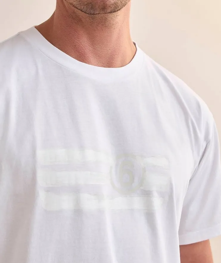 Numeric Paint Logo Cotton T-Shirt
