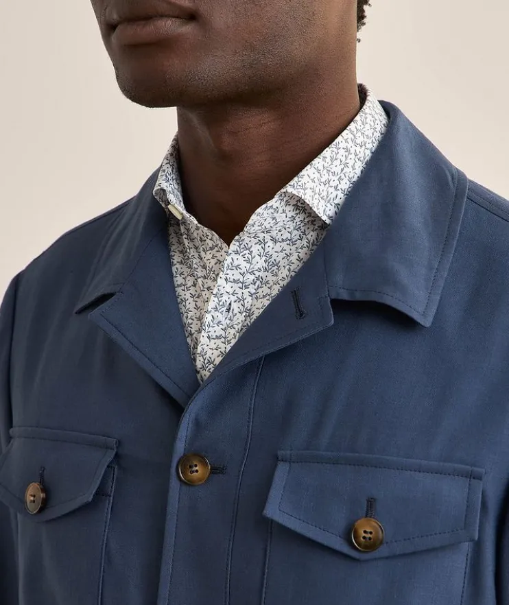 Nuvola Linen-Wool Field Jacket