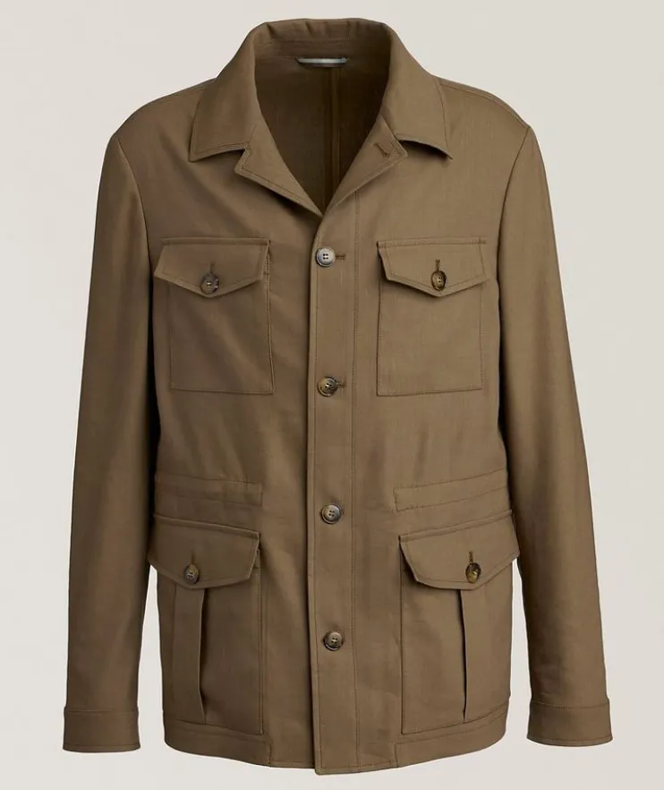 Nuvola Linen-Wool Field Jacket