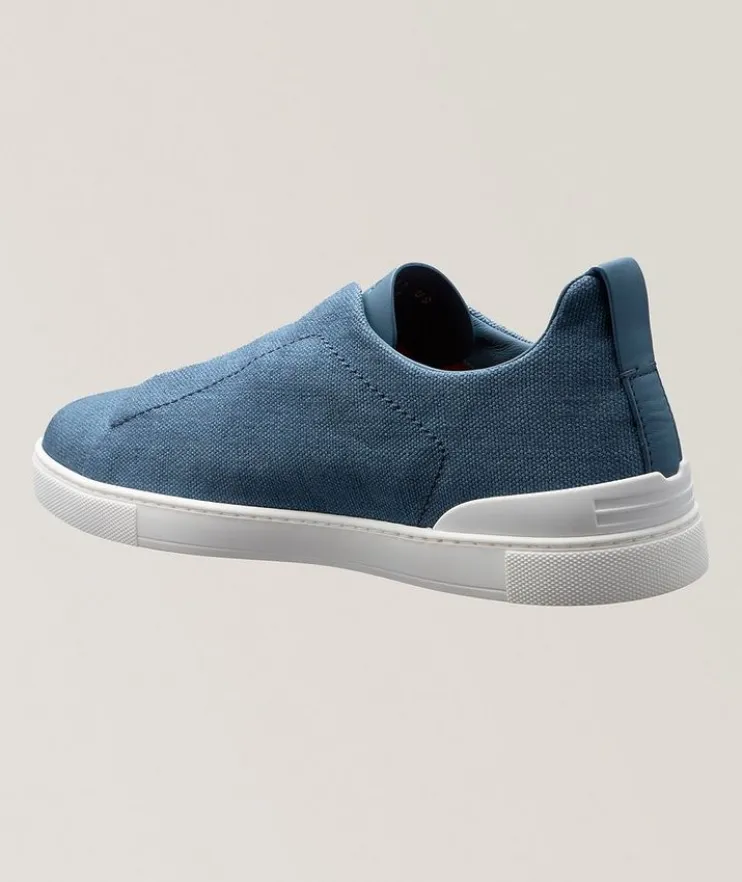 Oasi Triple Stitch Linen Sneakers