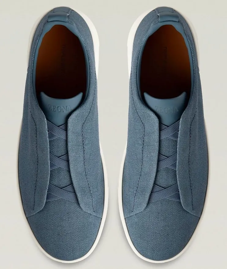 Oasi Triple Stitch Linen Sneakers