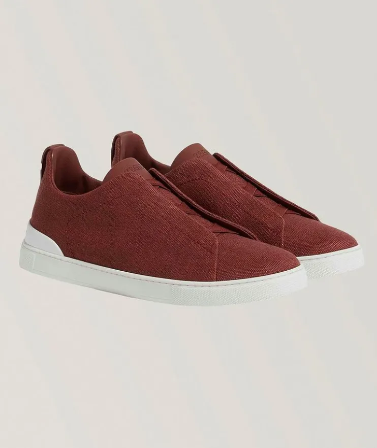 Oasi Triple Stitch Linen Sneakers
