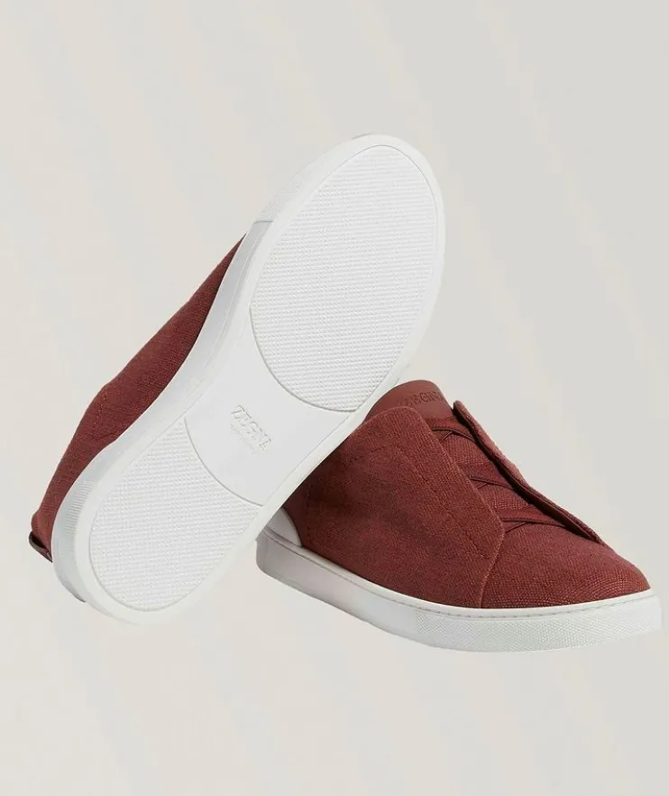 Oasi Triple Stitch Linen Sneakers