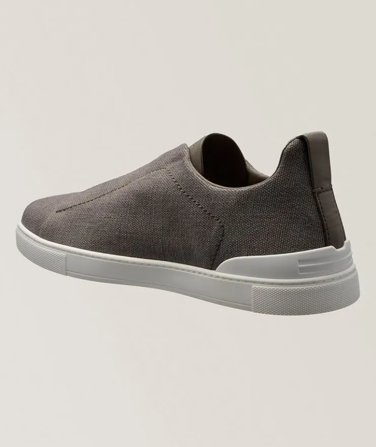 Oasi Triple Stitch Linen Sneakers