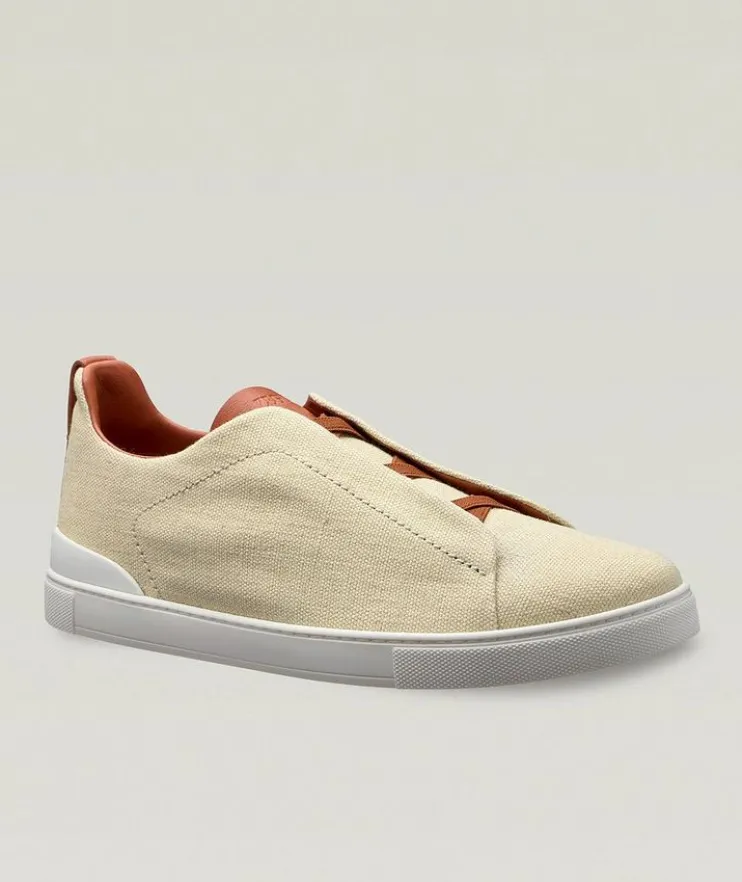 Oasi Triple Stitch Linen Sneakers