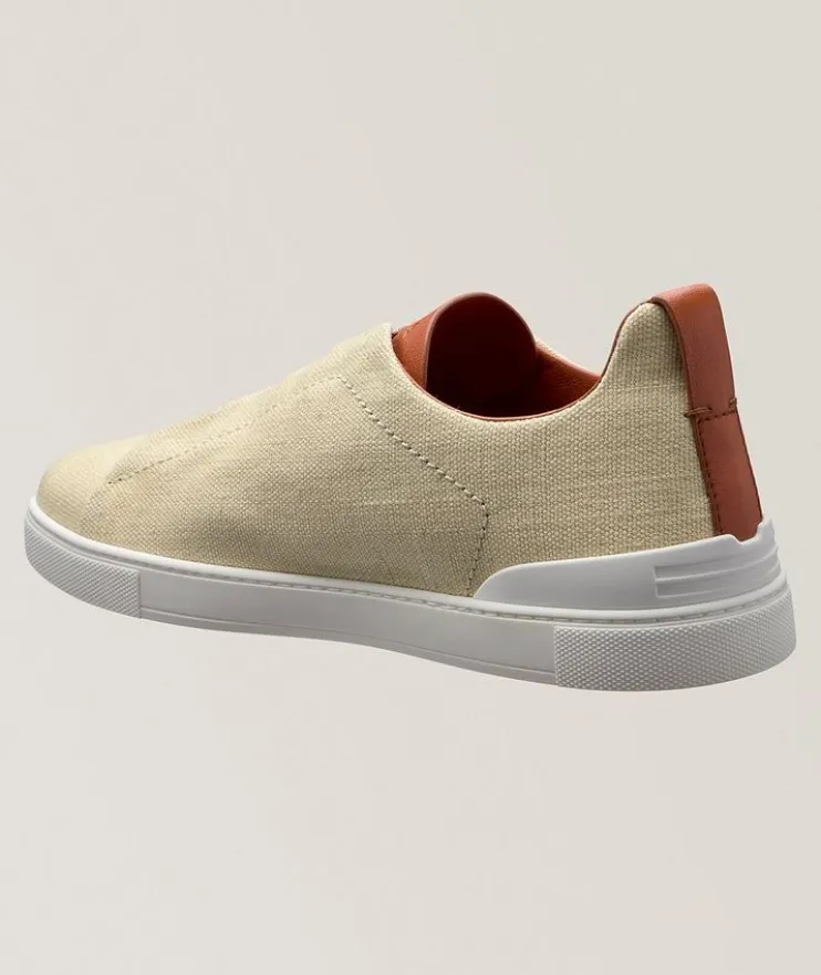 Oasi Triple Stitch Linen Sneakers