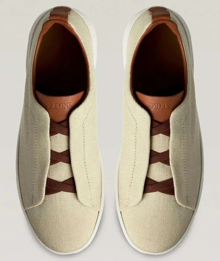 Oasi Triple Stitch Linen Sneakers