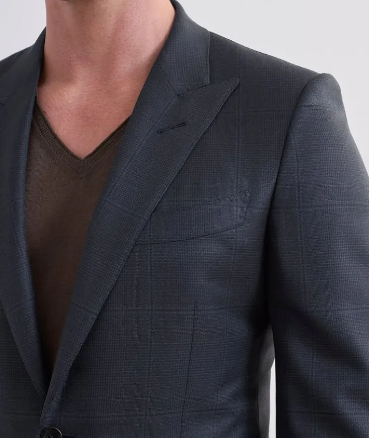 O'Connor Overchecked Wool-Silk Suit