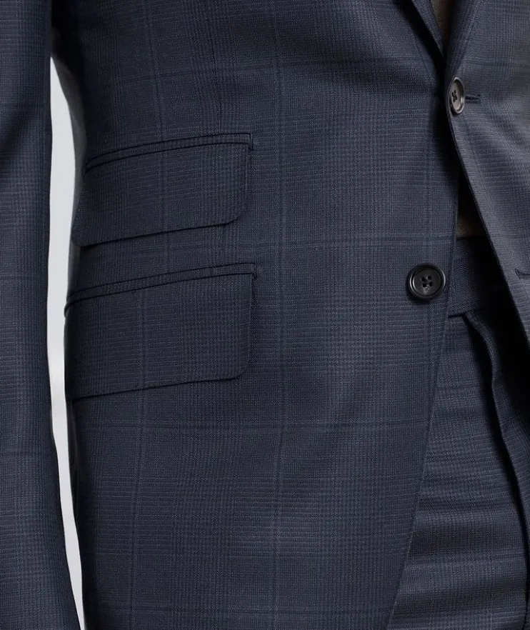 O'Connor Overchecked Wool-Silk Suit