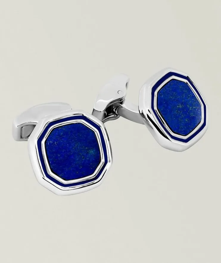 Octagon Lapis Cufflinks