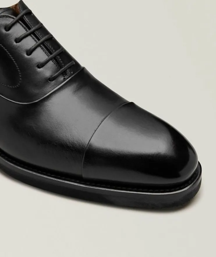 Omegga Leather Cap-Toe Oxfords