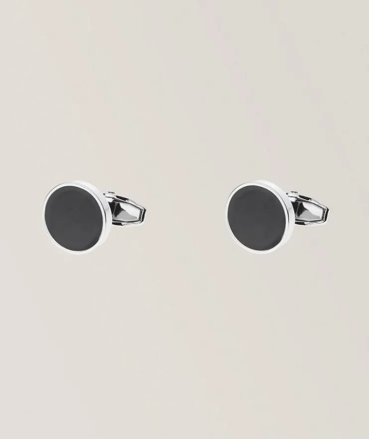 Onyx Round Cufflinks