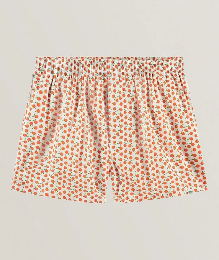 Oranges-Print Cotton Boxers