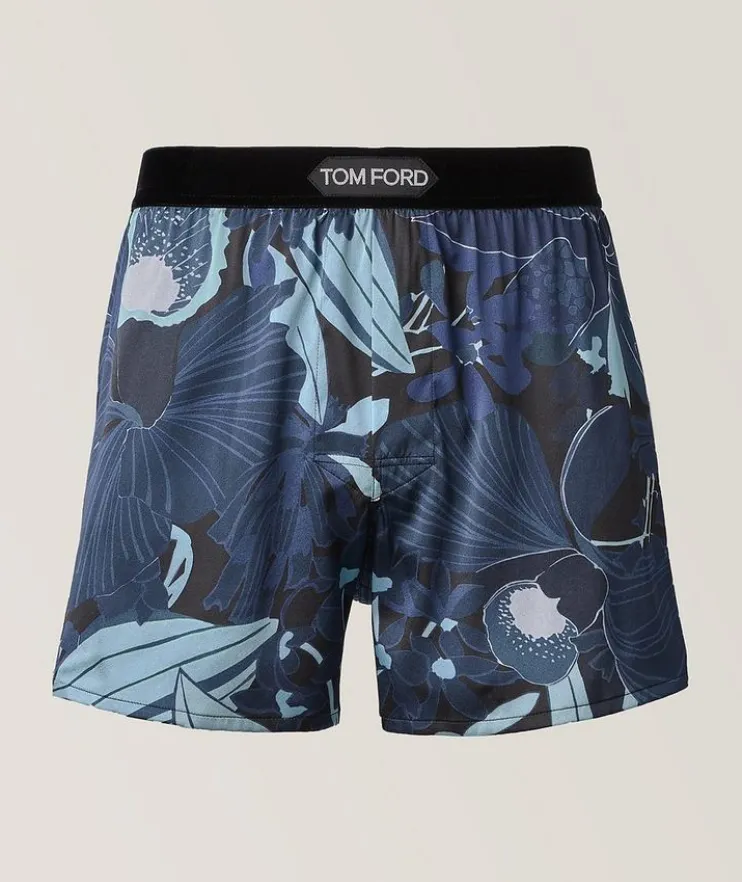 Orchid Stretch-Silk Boxers