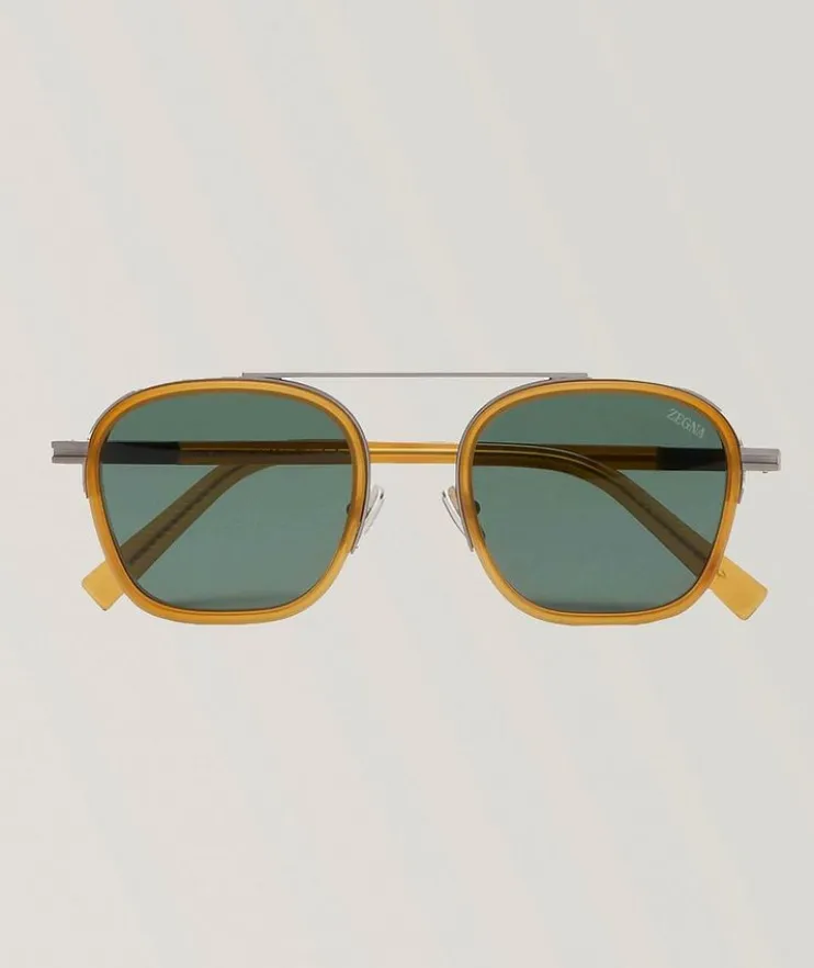 Orizzonte Acetate & Metal Sunglasses
