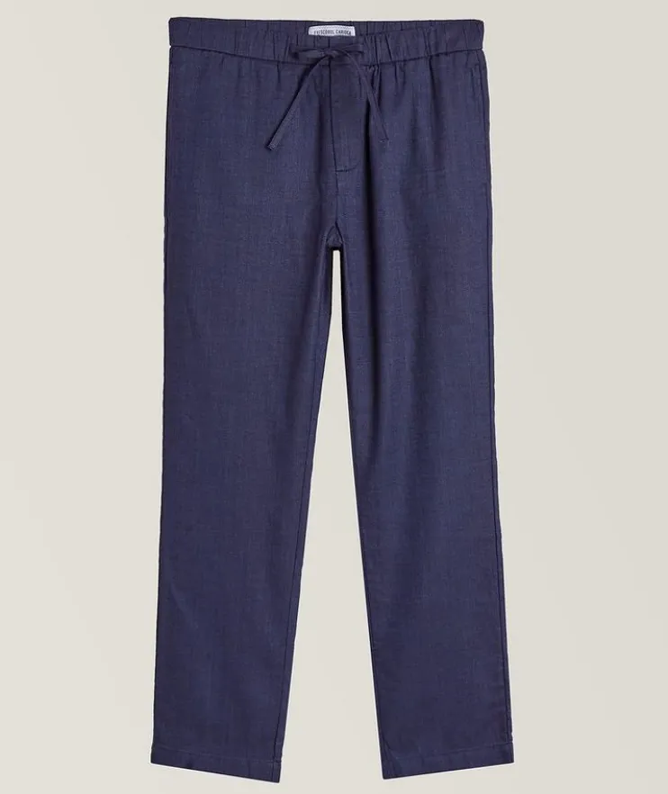 Oscar Linen-Cotton Chinos