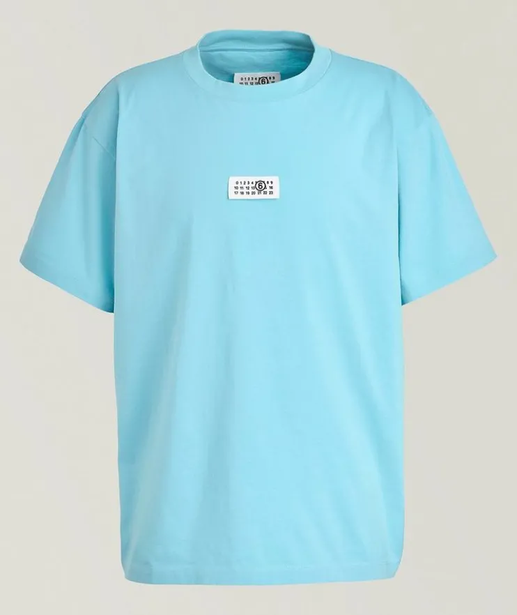 Oversized Logo Label Cotton T-Shirt