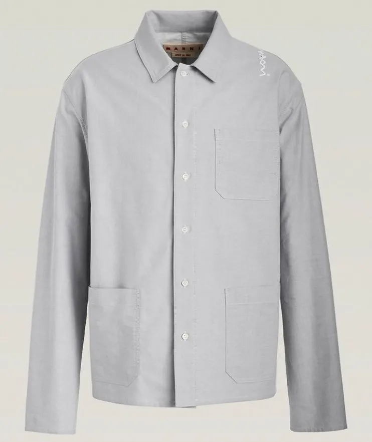 Oxford Cotton Shirt Jacket