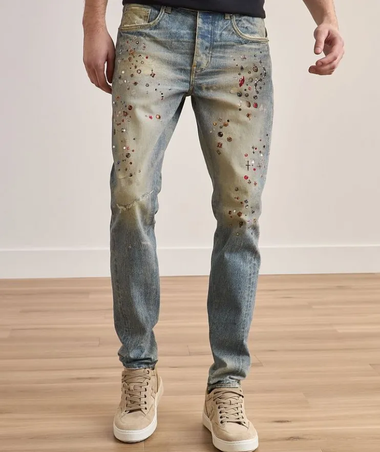 P001 Cyanine Jewel Skinny Jeans