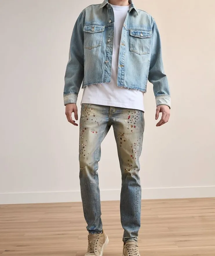 P001 Cyanine Jewel Skinny Jeans