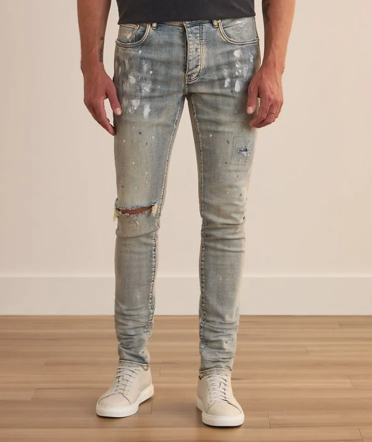 P001 Lia Paint Blowout Skinny Jeans