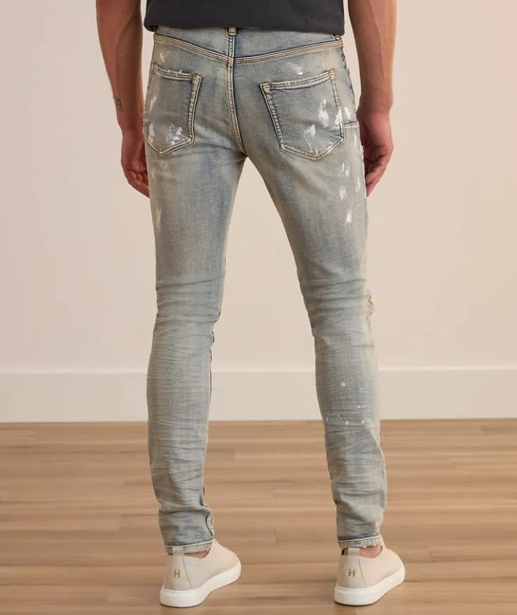 P001 Lia Paint Blowout Skinny Jeans