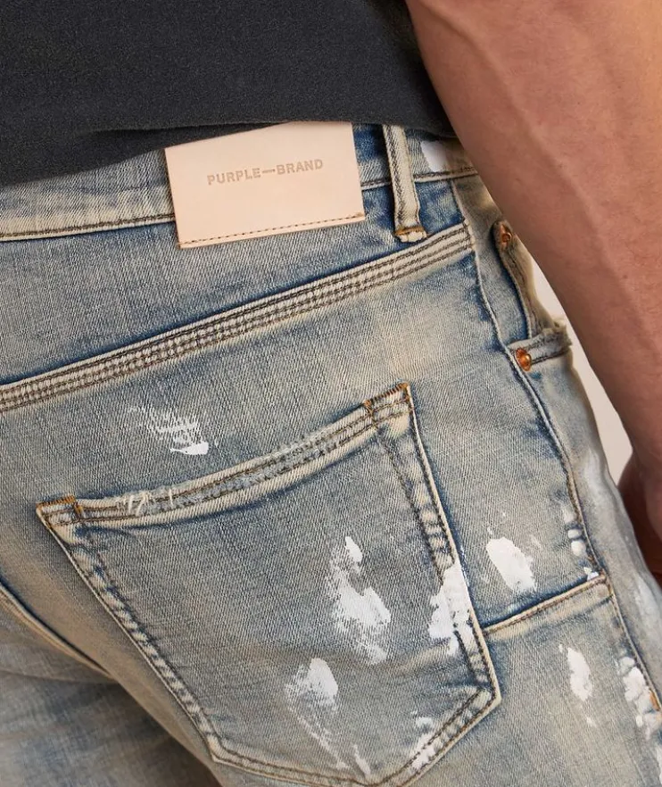 P001 Lia Paint Blowout Skinny Jeans