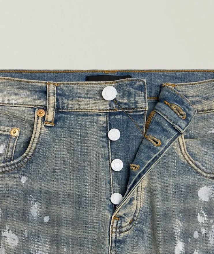 P001 Lia Paint Blowout Skinny Jeans