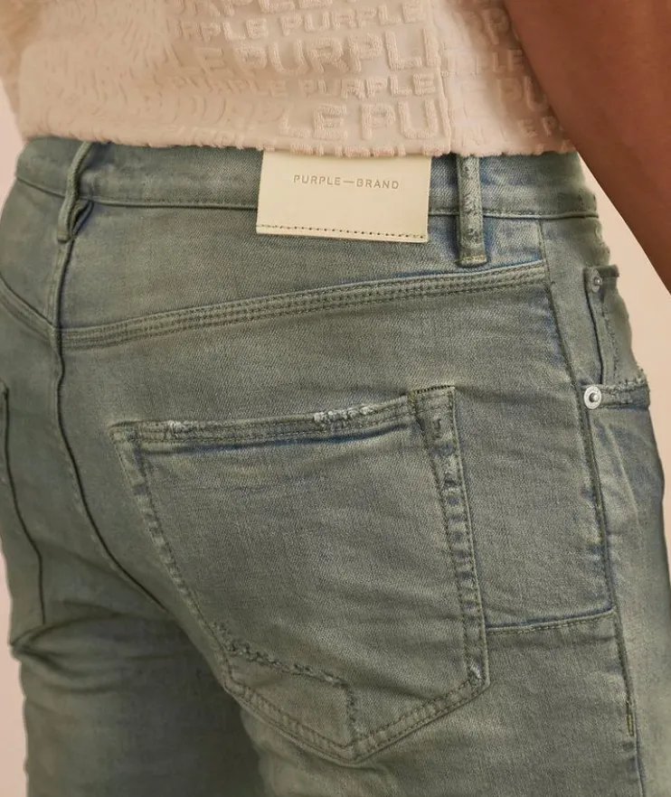 P001 Light Dirty Wax Skinny Jeans