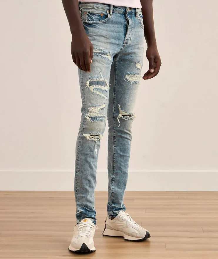 P001 Light Vintage Skinny Jeans