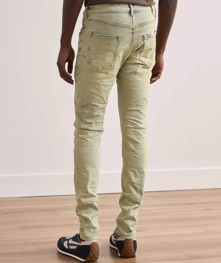 P001 Oil Wash Patched Jeans