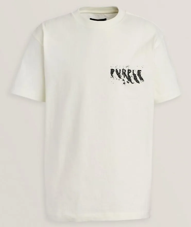 P117 Painted Wordmark Cotton T-Shirt