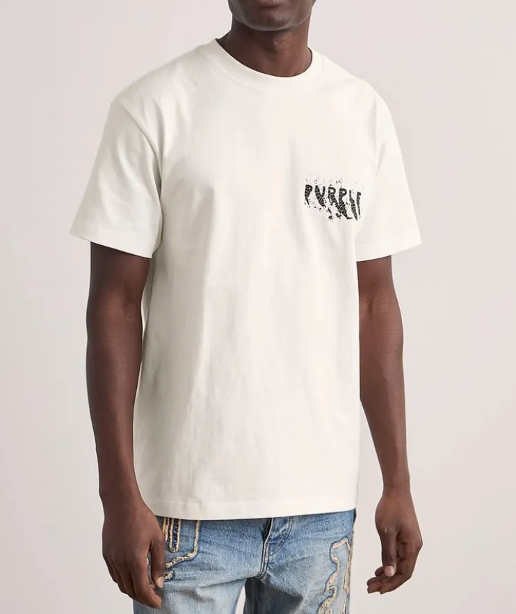 P117 Painted Wordmark Cotton T-Shirt