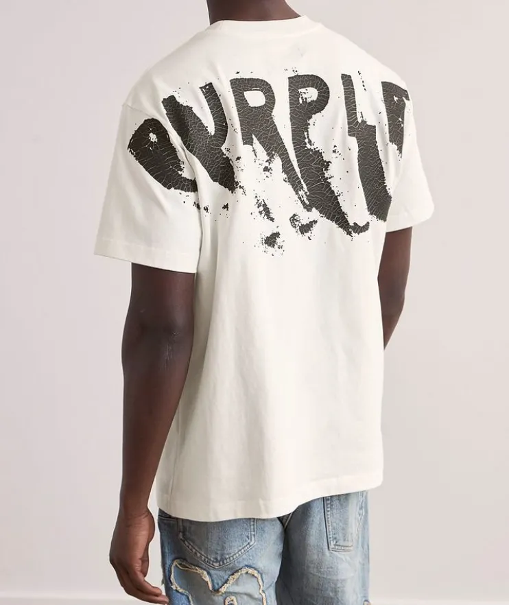 P117 Painted Wordmark Cotton T-Shirt